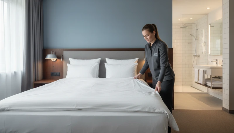 Professionelle Zimmerreinigung im Hotel